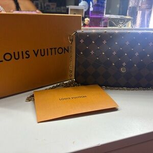 Louis Vuitton Brown and Pink Women's Bag